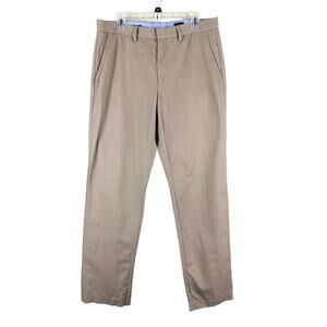 J. Crew Khaki Tan Chino Bedford Zip Hook Closure Pockets Workwear Dress Pants